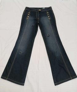 Y2K Washed Black Flare Jeans