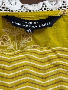 Yellow floralPrinted Kurta Set with Dupatta