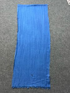 Blue Linen Scarf