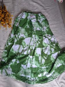 Boho Tie-Dye Tiered Maxi Skirt