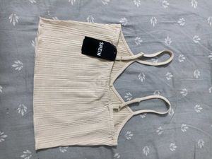 Cute Beige Crop Top
