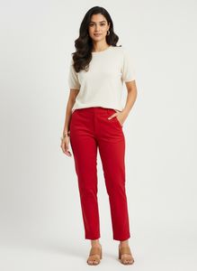Red Casual Pants