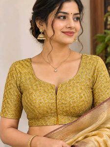 Elegant Yellow Embroidered Blouse