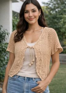 Boho Crochet Shrug