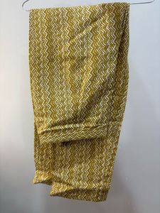 Beautiful Mustard Kurta with White Embroidery
