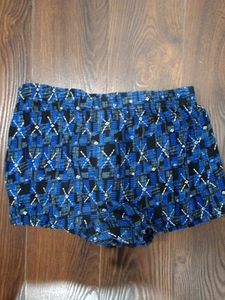 MACHO Men's Blue Printed Boxers xxl