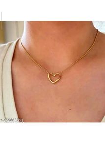 210.Anti tarnish Heart Pendant Necklace