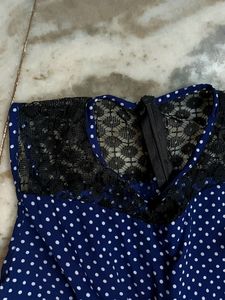 Korean Pinteresty Polka Dot Jumpsuit With Lace