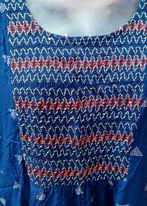 xxl Blue Printed Kurta