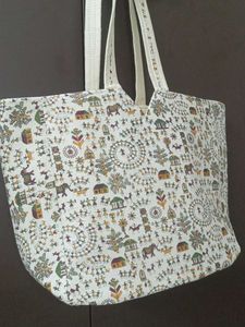 🎨Warli Art Tote Women's Handbag For Office Colleg
