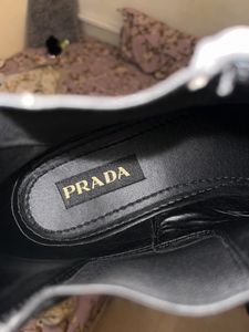Prada Men Black Leather Boots