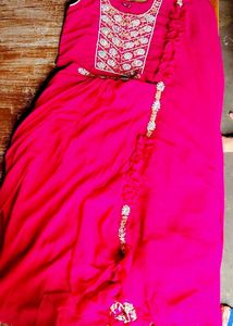 Stunning Magenta ghaghra blouse with shrug