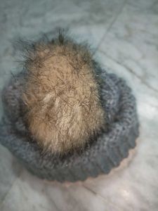 Grey Winter Cap Women