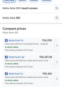 Nokia touch and keypad Feature Phone