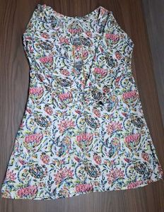 Floral Print Kurta with Embellishments