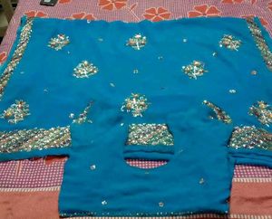 Heavy Saree With Blouse Combo ❤️