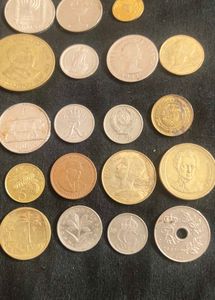 foreign coin 19 pcs