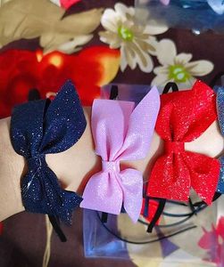 Pack Of 12 Sparkly Bow Hairbands