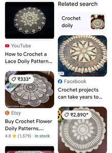 Handmade Crochet Doily Table Decor