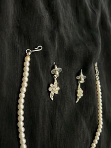 Pearl Necklace &amp; Earring Set