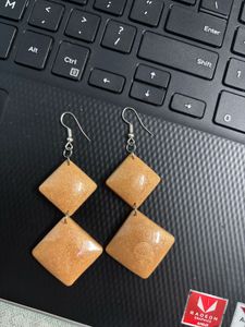 resin art handmade earrings