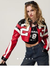 savana cropped biker Jacket