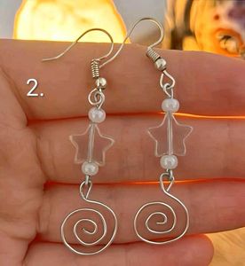 Star &amp; Swirl Dangle Earrings ( Any 1)