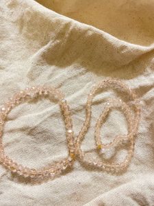 Delicate Beaded Necklace &amp; Bracelet Set