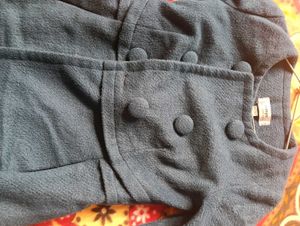 Teal Button-Up Coat