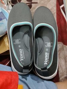 unused Yono Gray Slip-On Flats for Women