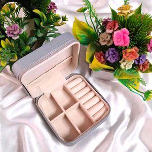 Grey Travel Jewelry Organizer Box