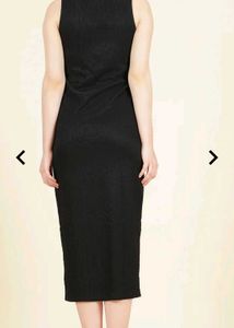 Black Button-Down Maxi Dress