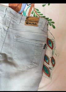 Light Grey Slim Fit Trousers