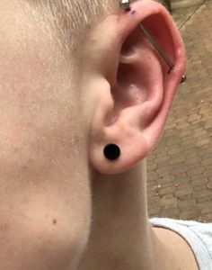 Korean Style Unisex Earrings | Black Hoop &amp; Stud