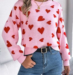 Pink Heart Sweater with scarf