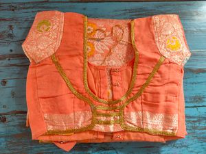 Elegant Peach Ethnic Blouse