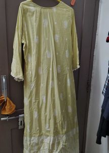 Yellow Paisley Print Kurta