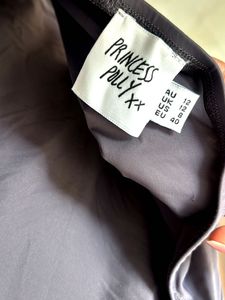 Grey backless top