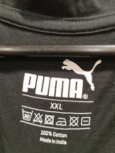 Puma plain black tshirt