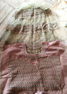 Net Lehenga With Blouse