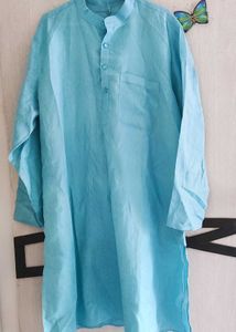 Sky Blue Cotton Kurta