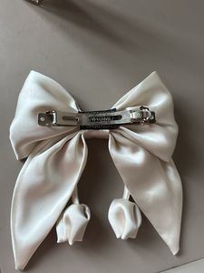 Elegant Satin Bow Hair Clip