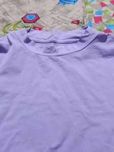 Cottonworld - Lavender Mini T-Shirt Dress