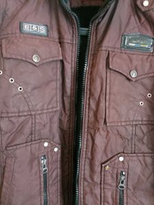 Brown Bomber Jacket - Stylish and Warm