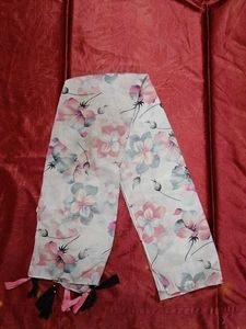 Floral Print Scarf with Tassels