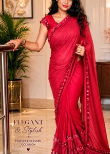 ✨ Exclusive Designer Saree with stiched blouse