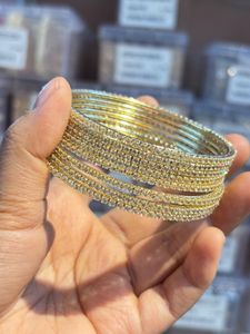 Sparkling AD Stone Bangles