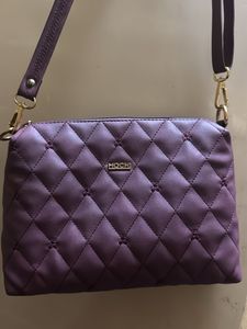 Quilted Purple Handbag Once used