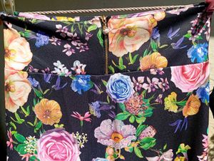 Black Floral Skirt With Complimentary Top 🎉