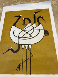 Crane   painting